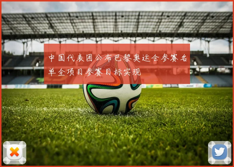 中国代表团公布巴黎奥运会参赛名单全项目参赛目标实现