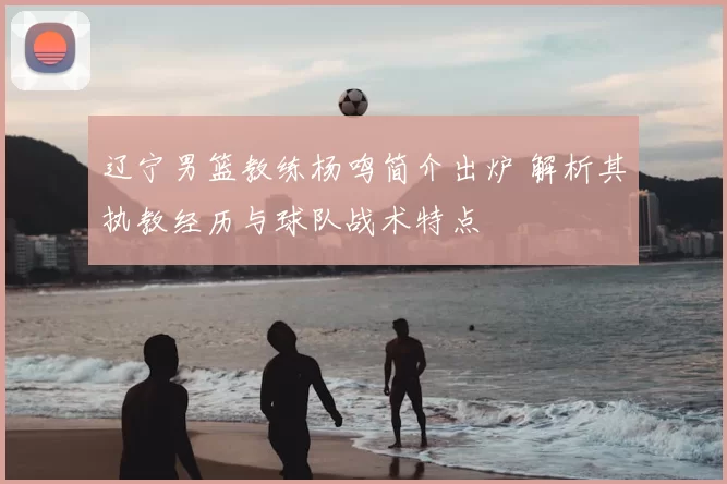 辽宁男篮教练杨鸣简介出炉 解析其执教经历与球队战术特点